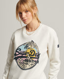 Vintage Vl Narrative Round Neck - Ecru