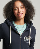 Vintage Vl Narrative Zip Hoodie - Eclipse Navy