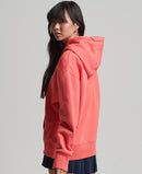 CODE Applique Hoodie - Coral