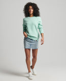 Vintage Logo Round Neck Jumper - Minted Marl