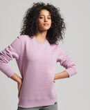 Vintage Logo Round Neck Jumper - Vintage Purple Marl