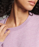 Vintage Logo Round Neck Jumper - Vintage Purple Marl