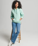 Vintage Logo Embroidered Hoodie - Minted Marl