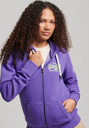 Vintage Vl Neon Ziphood - Malibu Purple