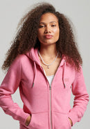 Vintage Logo Embossed Ziphood - Blossom Pink Marl