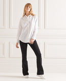 Linen Boyfriend Shirt - Optic