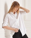 Linen Boyfriend Shirt - Optic