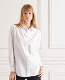 Linen Boyfriend Shirt - Optic