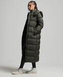 Touchline Longline Padded Coat - Khaki Grid