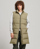 Longline Quilted Gilet - Tornado Green