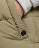 Longline Quilted Gilet - Tornado Green