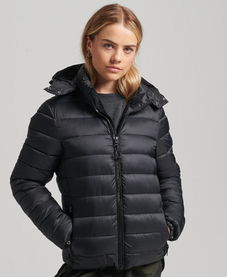 Classic Fuji Puffer Jacket - Black