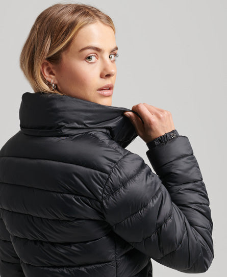 Classic Fuji Puffer Jacket - Black