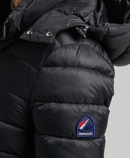 Classic Fuji Puffer Jacket - Black