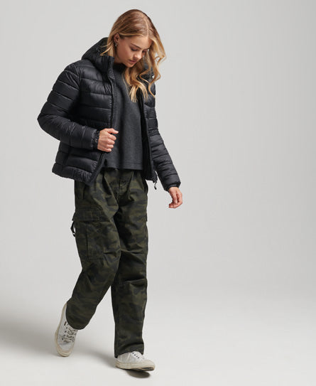 Classic Fuji Puffer Jacket - Black