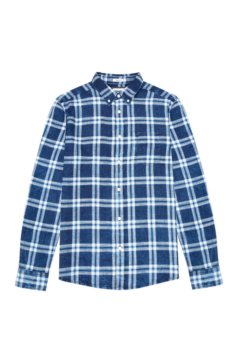 Button Down Long Sleeve Shirt - Alaskan Blue