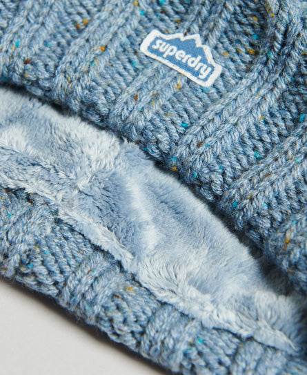 Cable Knit Beanie - Soft Blue