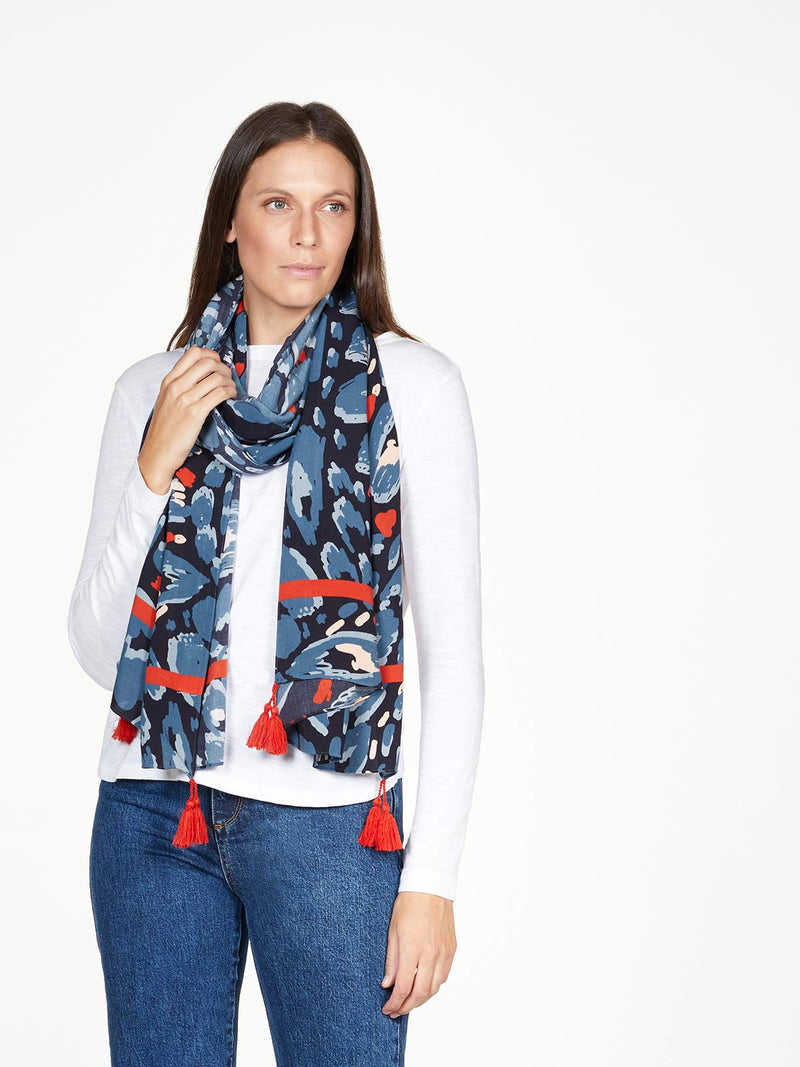 Saraband Shawl Scarf - Atlantic Blue