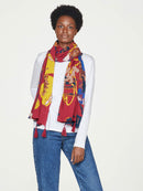 Tabitha Shawl Scarf - Currant Red