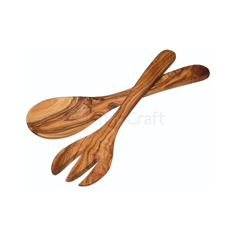World of Flavours Italian Olive Wood Salad Servers
