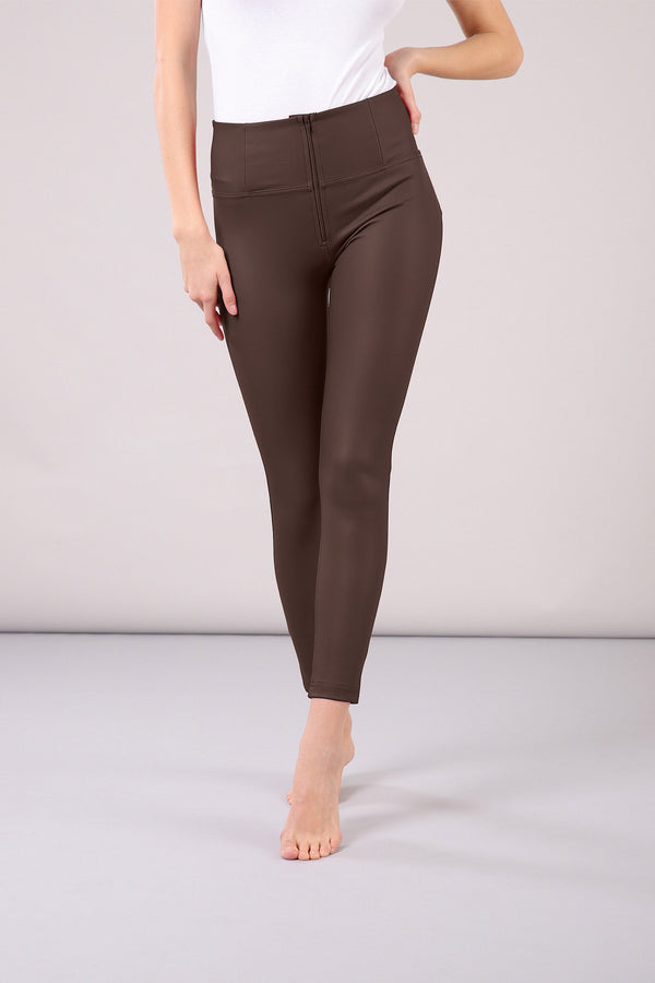 Fauxleather Hr Skinny - Brown