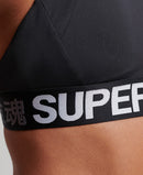 Sport Train Branded Elastic Bra - Black