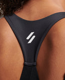 Sport Train Branded Elastic Bra - Black
