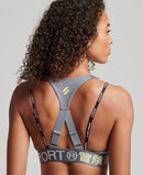 Sport Train Branded Elastic Bra - Folkstone Grey