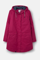 Iona Long Hooded Jacket - Raspberry