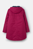 Iona Long Hooded Jacket - Raspberry