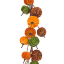 Velvet Pumpkin Garland 150cm