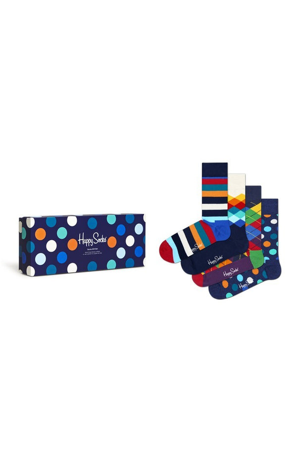 4pk Multi-color Socks Gift Set