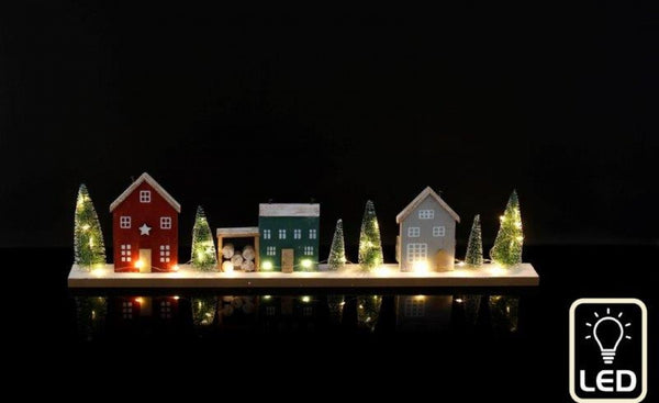 60cm LED Christmas House Village