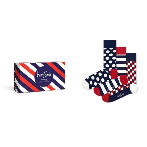 3 Pack Classic Navy Socks Gift