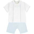 Top And Shorts - Pale Blue