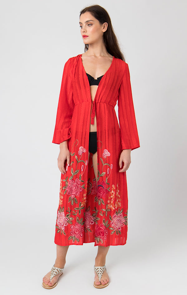 Zella Kimono - Red