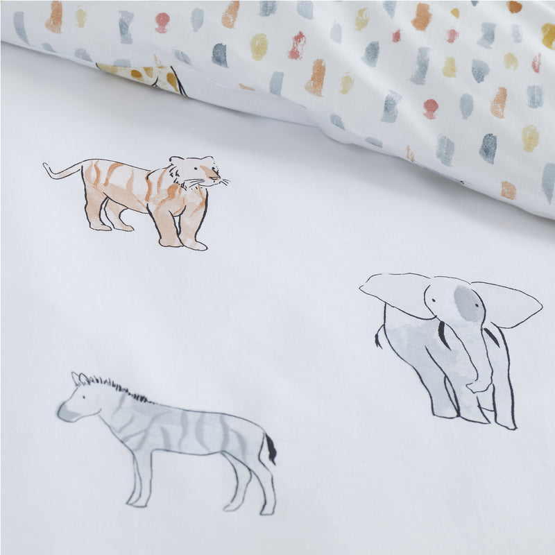 Zoo Animals Duvet Cover Set Cot