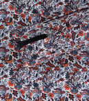 Long Sleeve Print Shirt - Light Blue