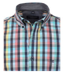 Short Sleeve Check Shirt - Light Blue