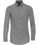 Long Sleeve Body Fit Print Shirt - Green