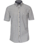 Short Sleeve Stripe Shirt - Light Blue