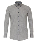 Button Down Print Shirt - Dark Petrol