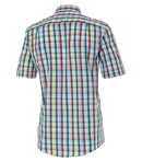 Short Sleeve Check Shirt - Light Blue