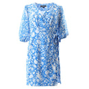 Amanda Wrap Dress - Blue