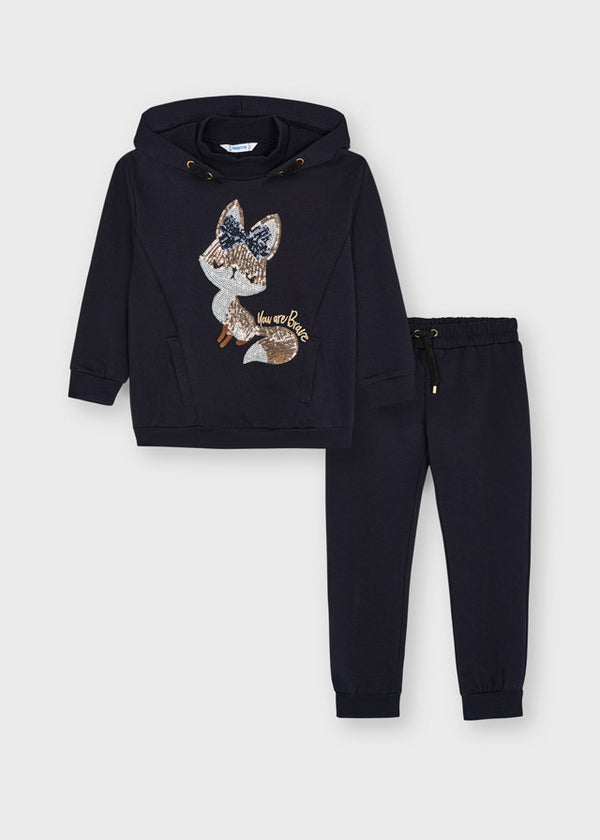 Tracksuit With Sequins - Navy