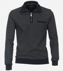 Contrast Collar 1/2 Zip Jumper - Night Blue