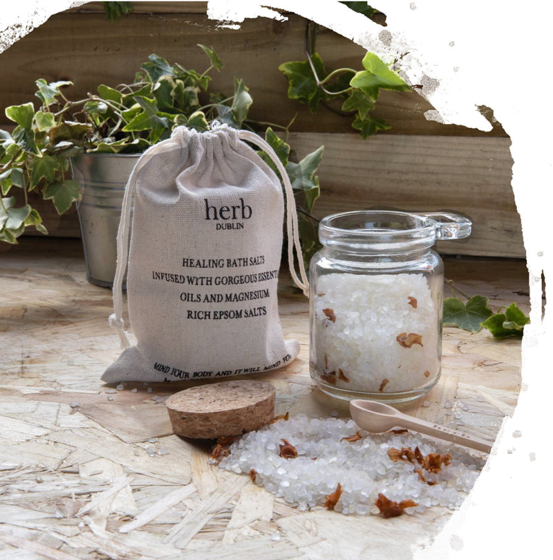 Herb Healing Bath Salts - Peppermint & Eucalyptus