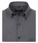 Stripe Leisure Short Sleeve Shirt - Light Blue