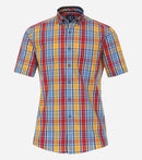 Short Sleeve Check Shirt - Red