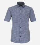 Short Sleeve Print Shirt - Light Blue